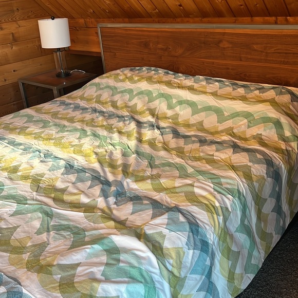 Crate & Barrel King Duvet set.